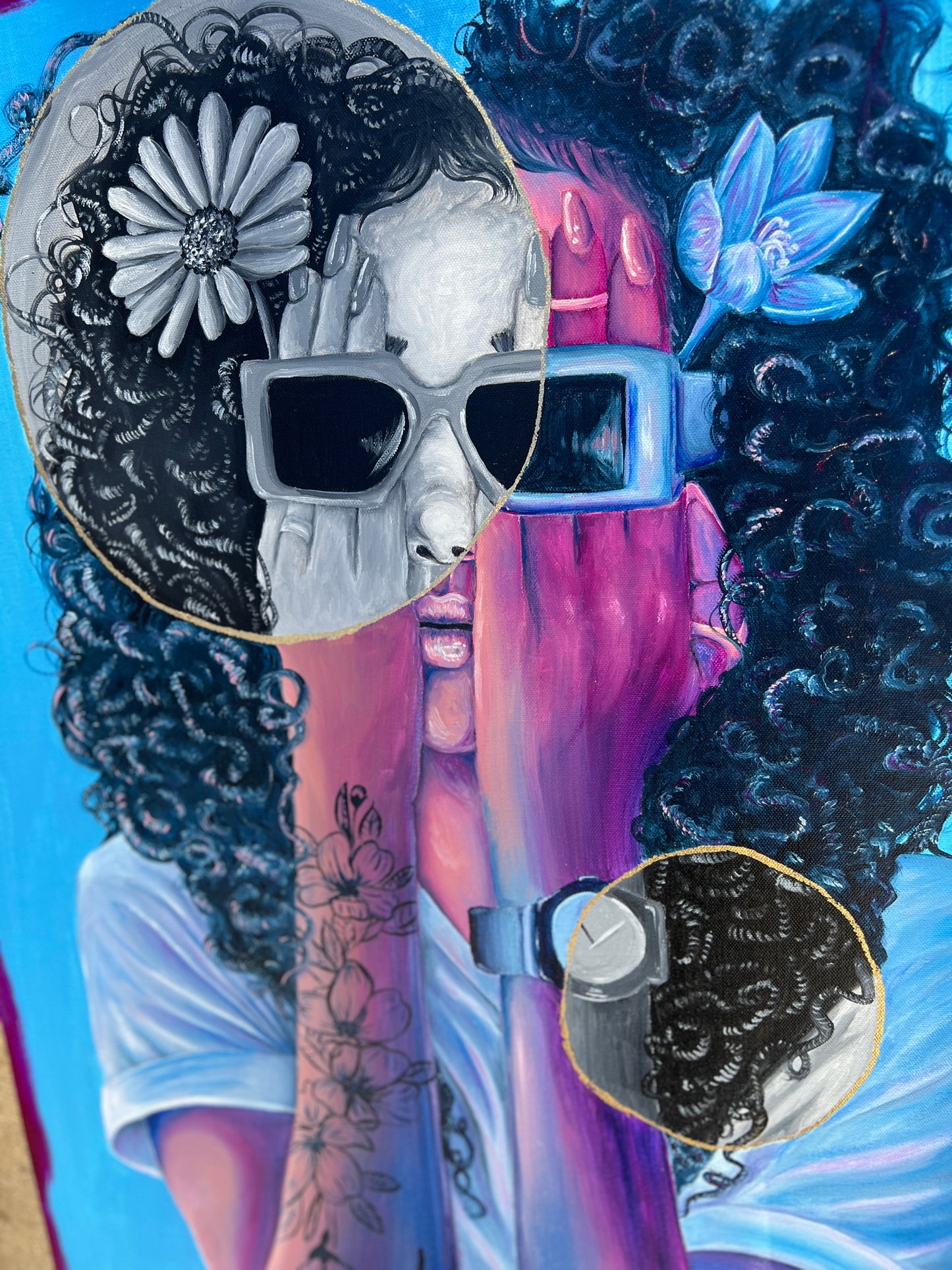 Kiki, Do you love me? Oil & Acrylic on Canvas