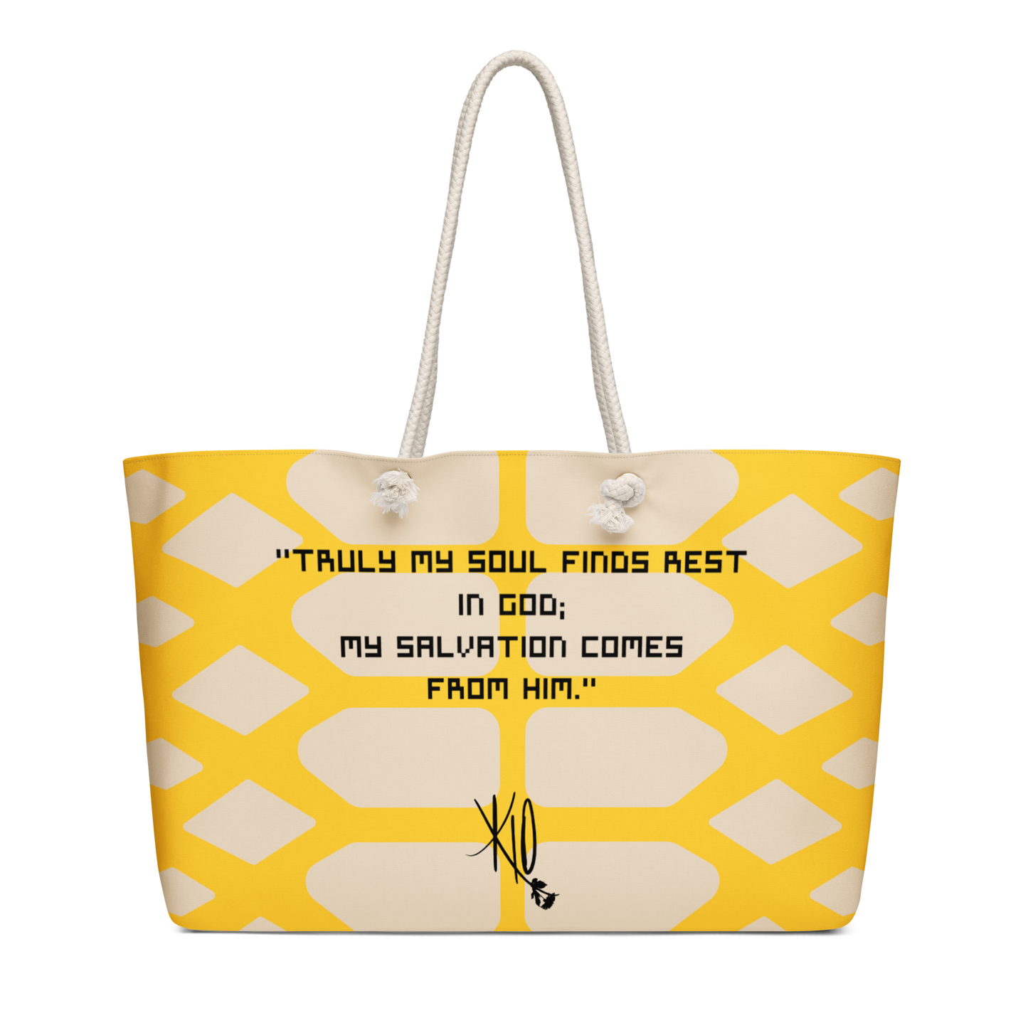 Psalm 62:1 Oversized Weekend Bag