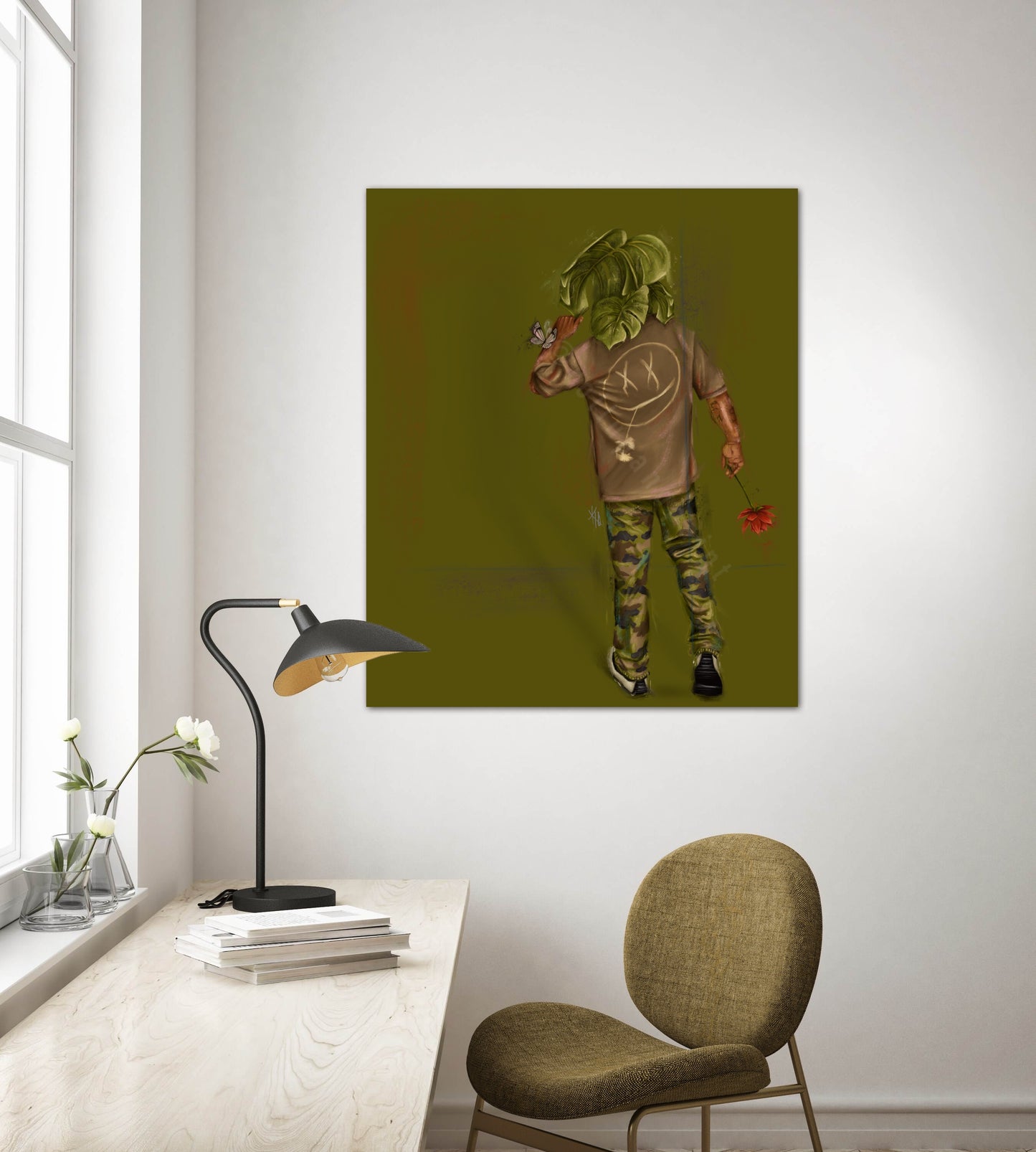 Daddy Monstera Canvas Print
