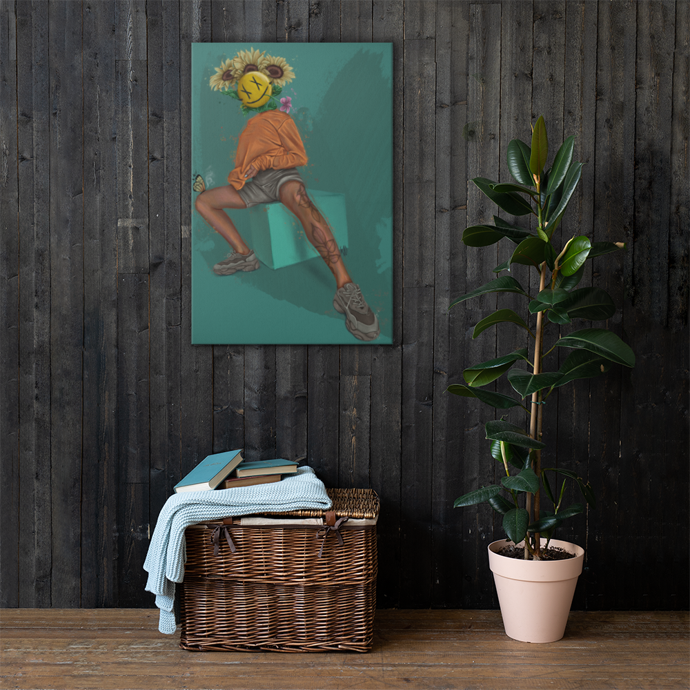 Just Act Natural Canvas Print