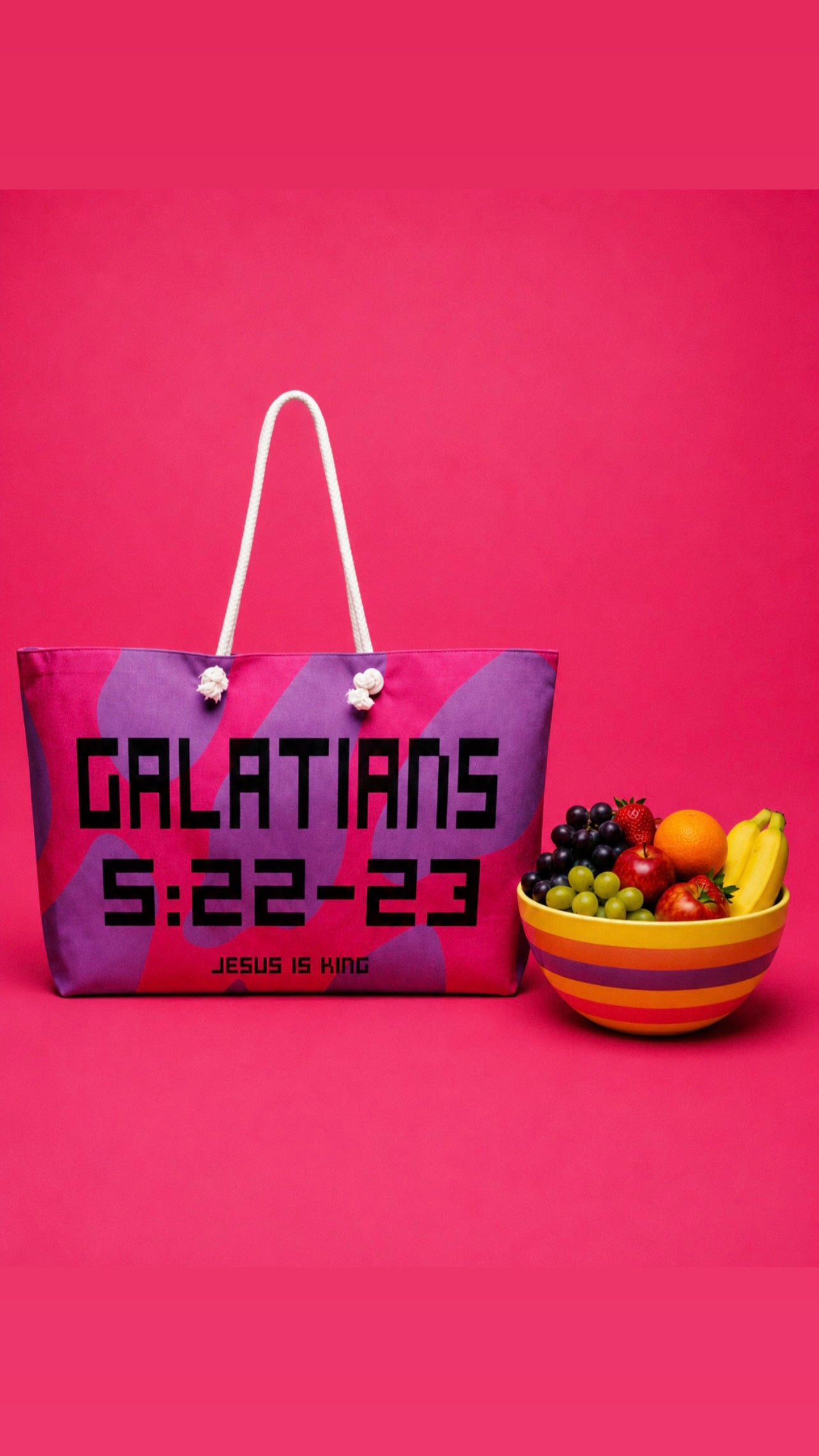Galatians 5:22-23 Oversized Weekend Bag