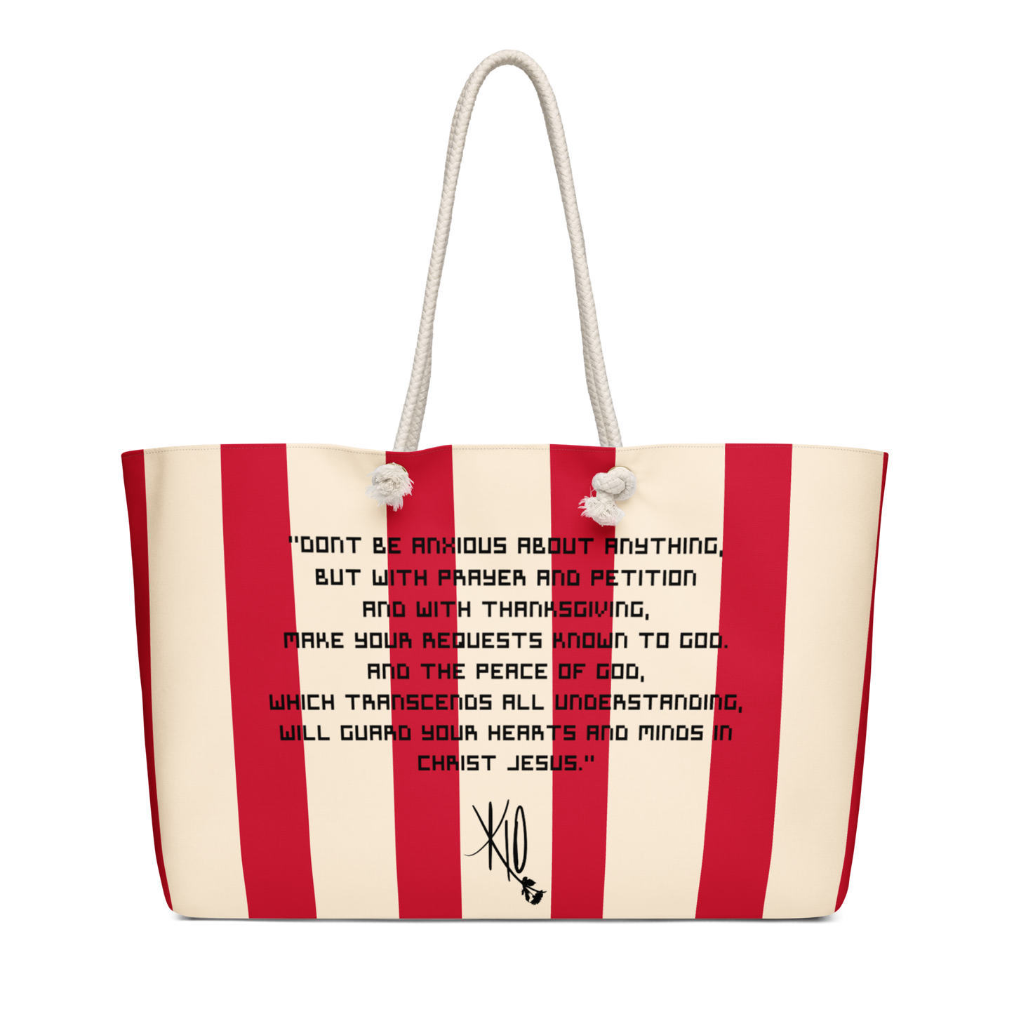 Philippians 4:6-7 Oversized Weekend Bag