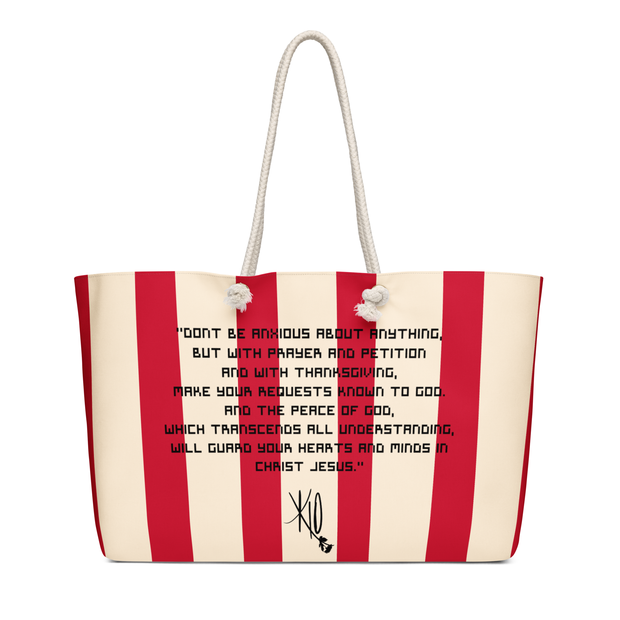 Philippians 4:6-7 Oversized Weekend Bag