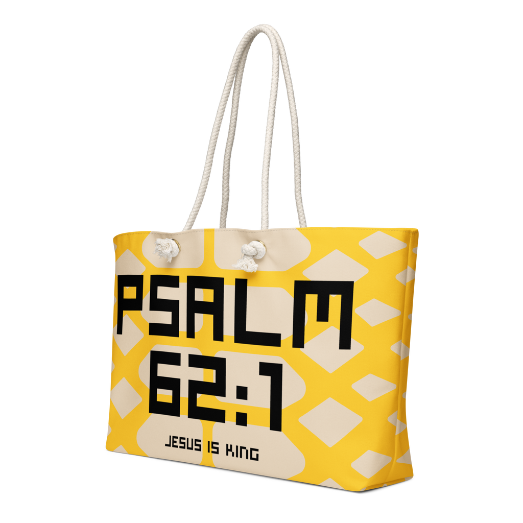 Psalm 62:1 Oversized Weekend Bag