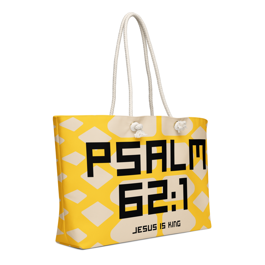 Psalm 62:1 Oversized Weekend Bag