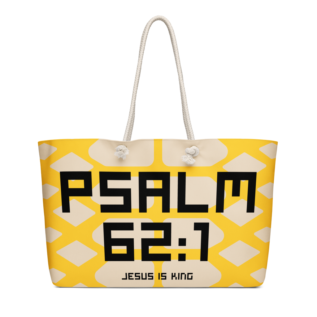 Psalm 62:1 Oversized Weekend Bag