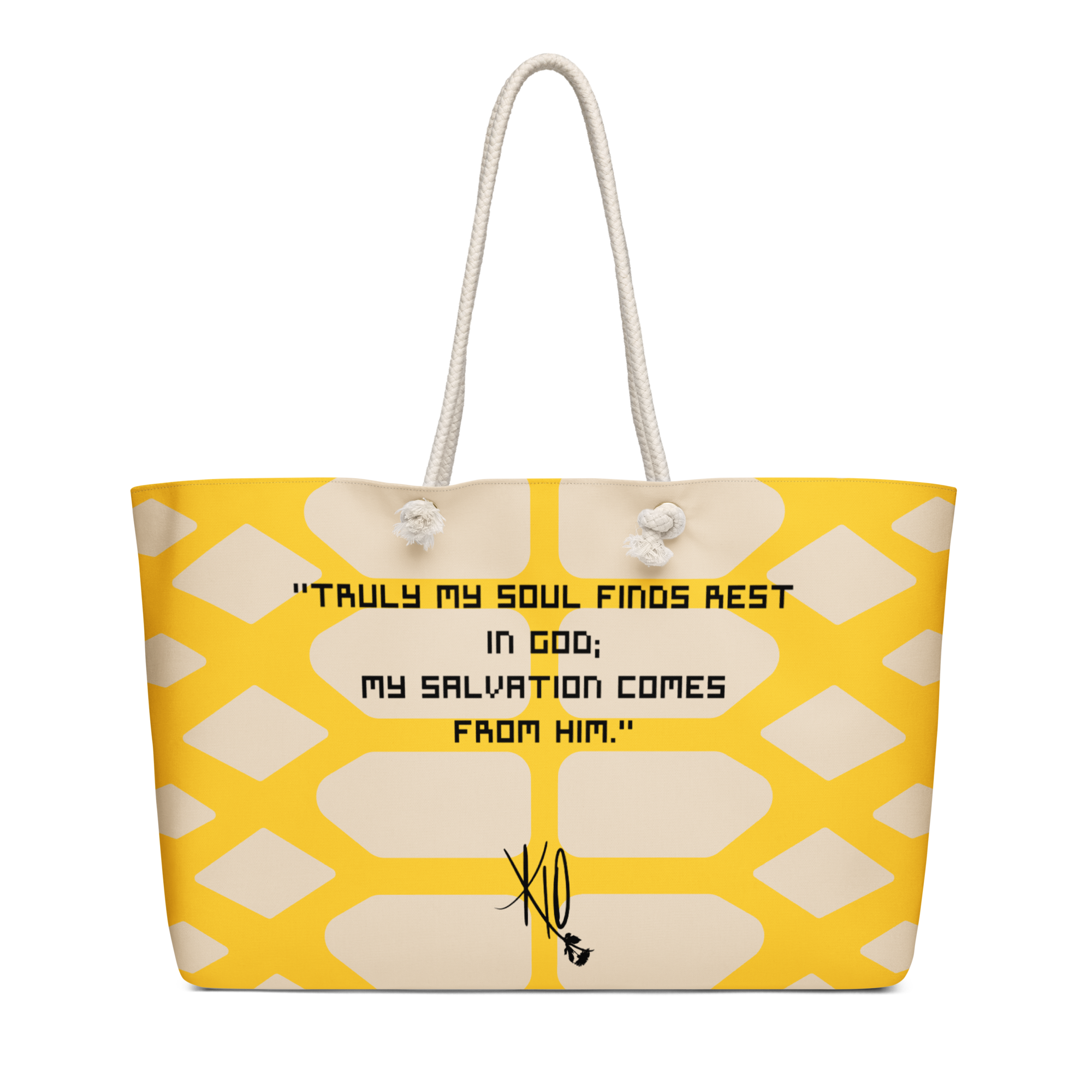 Psalm 62:1 Oversized Weekend Bag