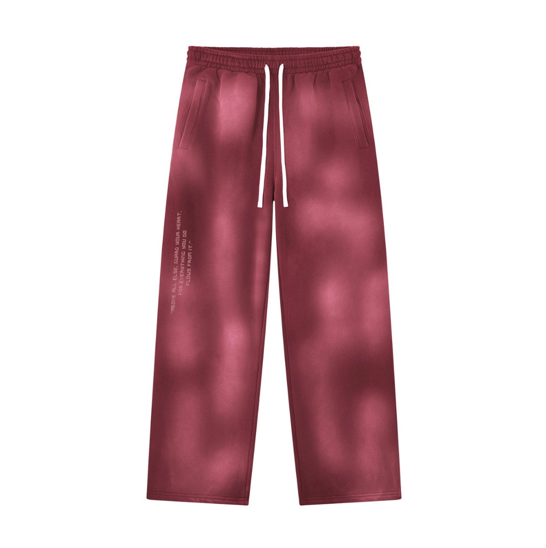 Proverbs 4:23 Unisex Wide Leg Fleece Sweatpants