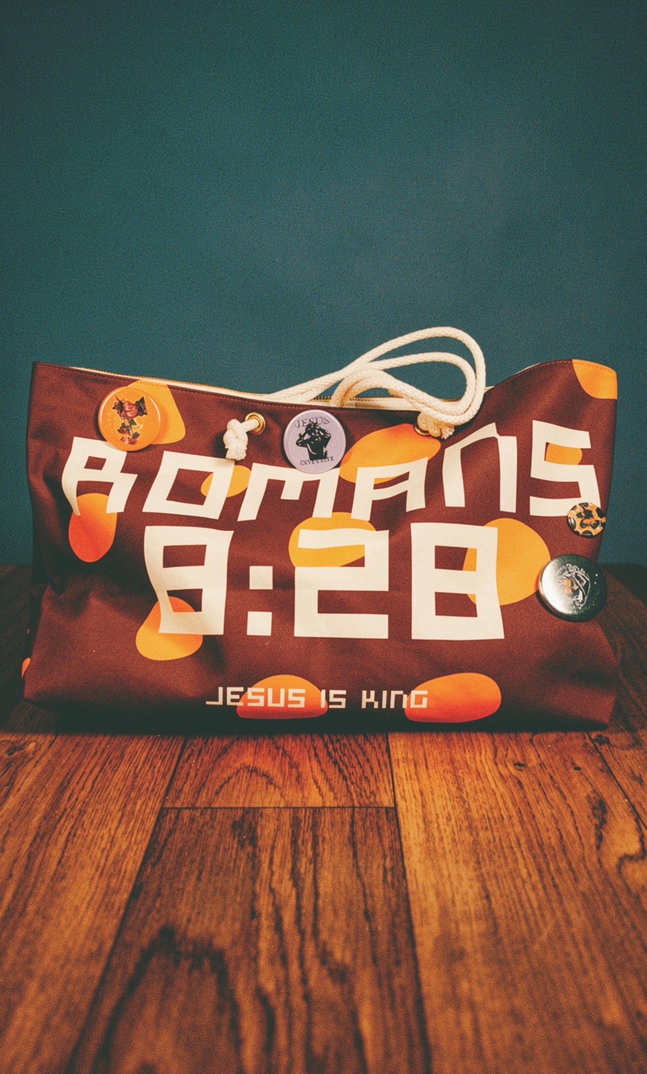 Romans 8:28 Oversized Weekend Bag
