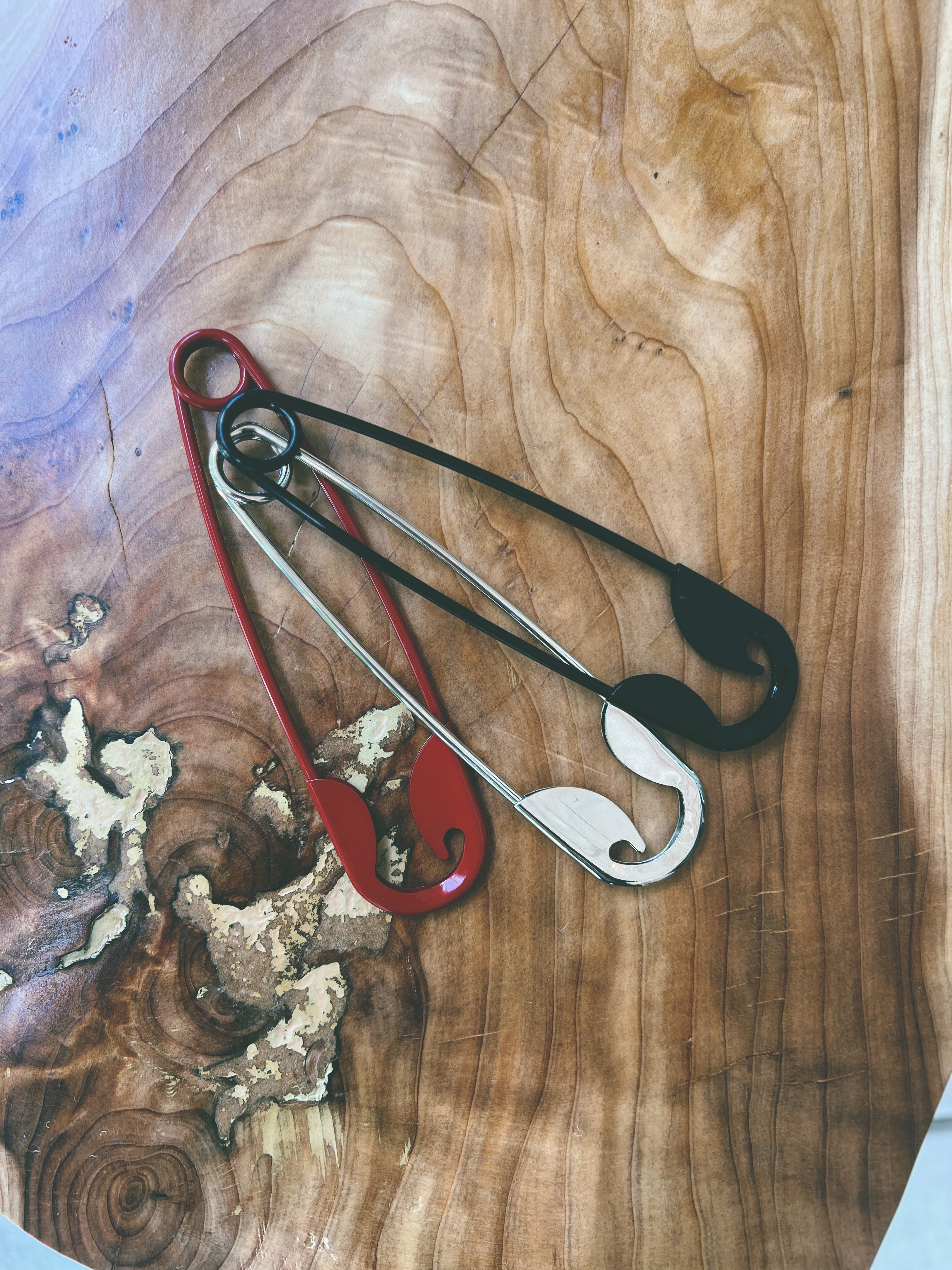 Oversized Safety Pin Charm