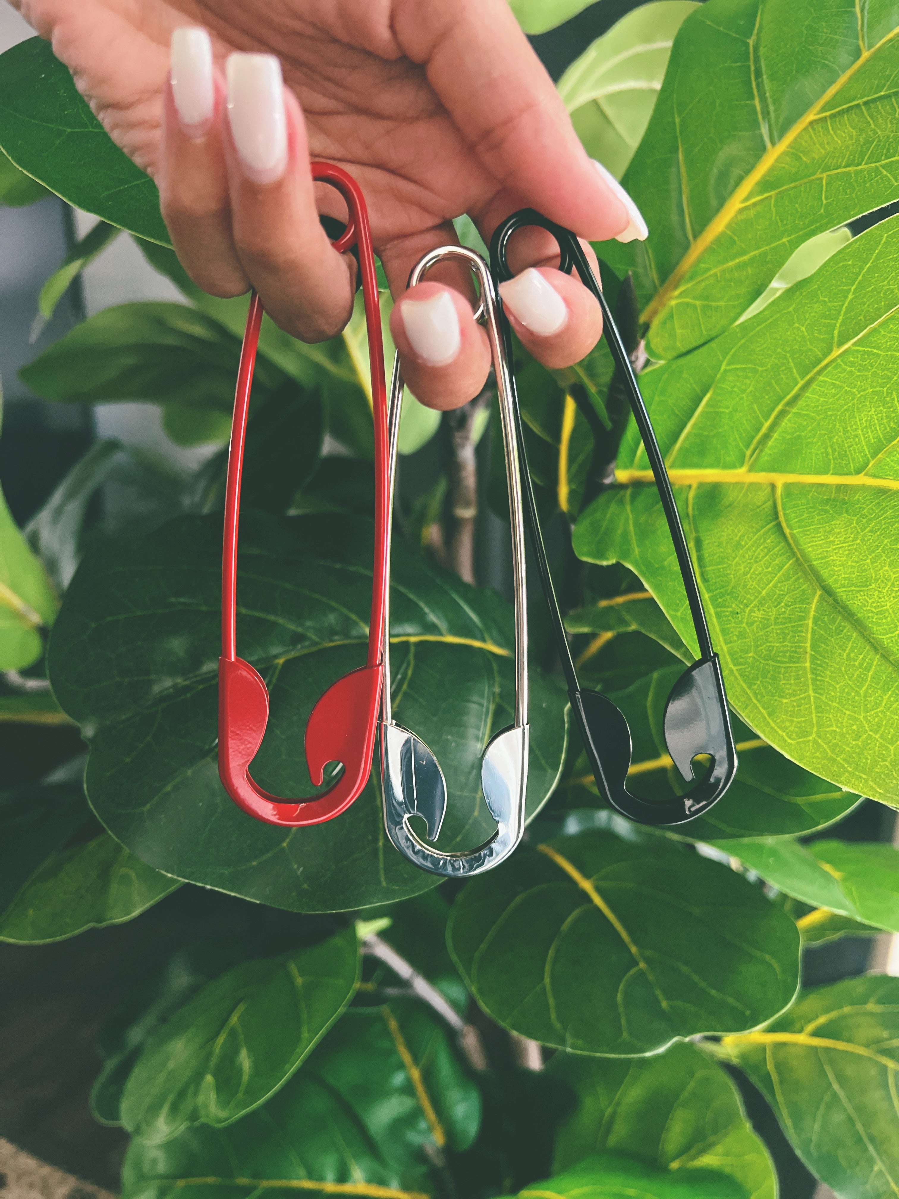 Oversized Safety Pin Charm