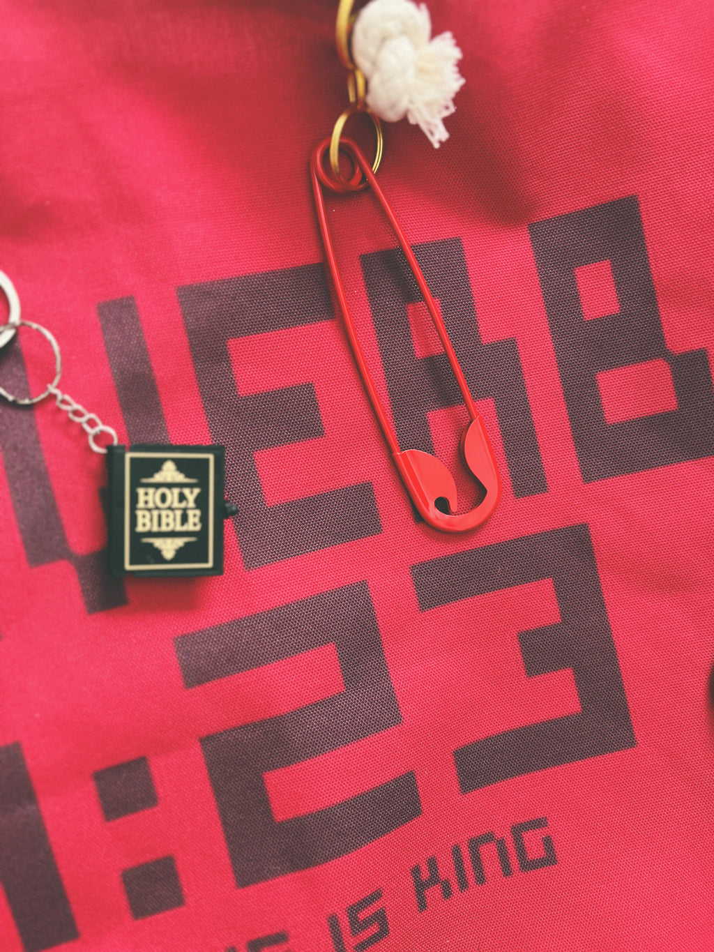 Oversized Safety Pin Charm