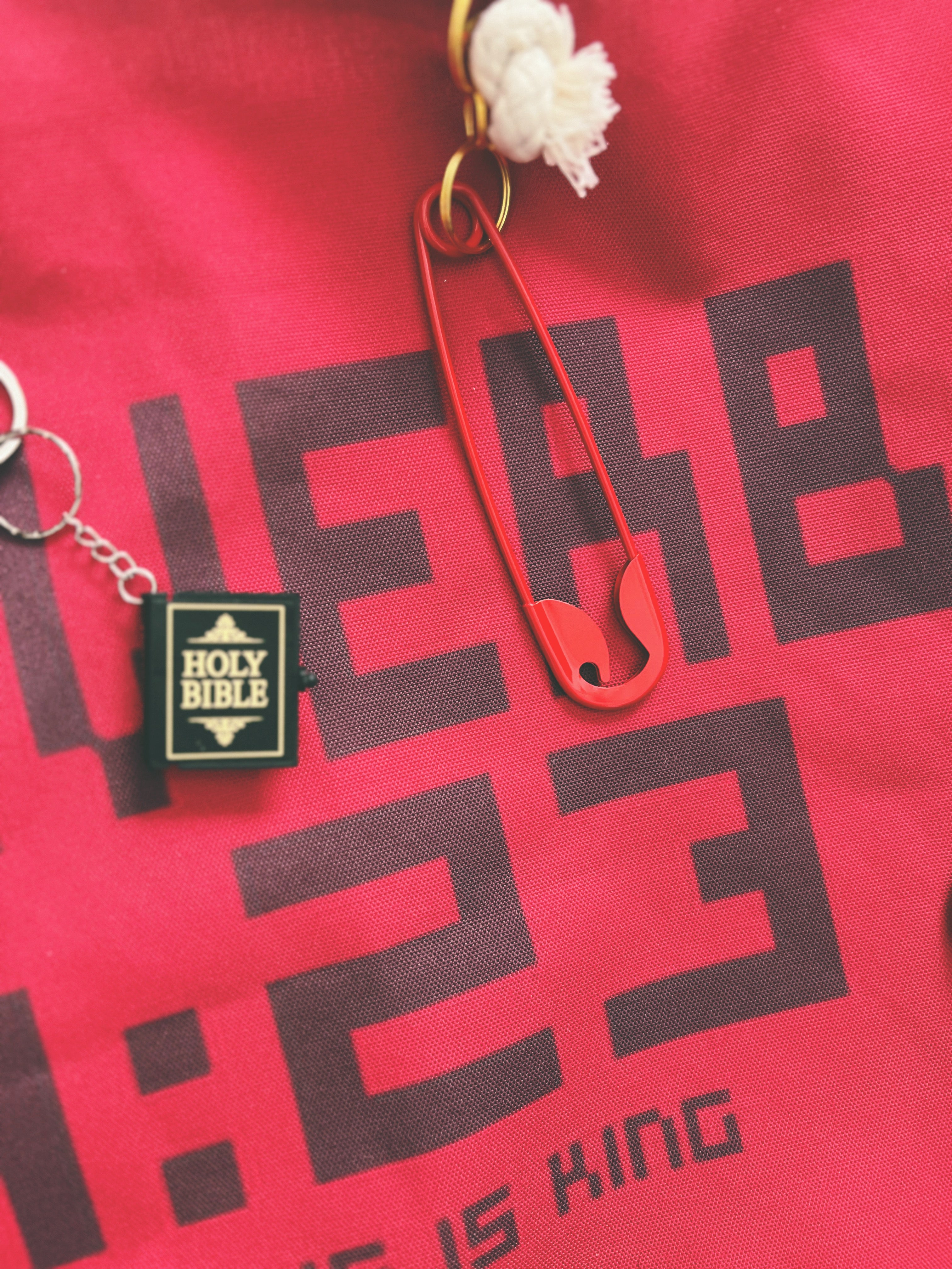 Oversized Safety Pin Charm