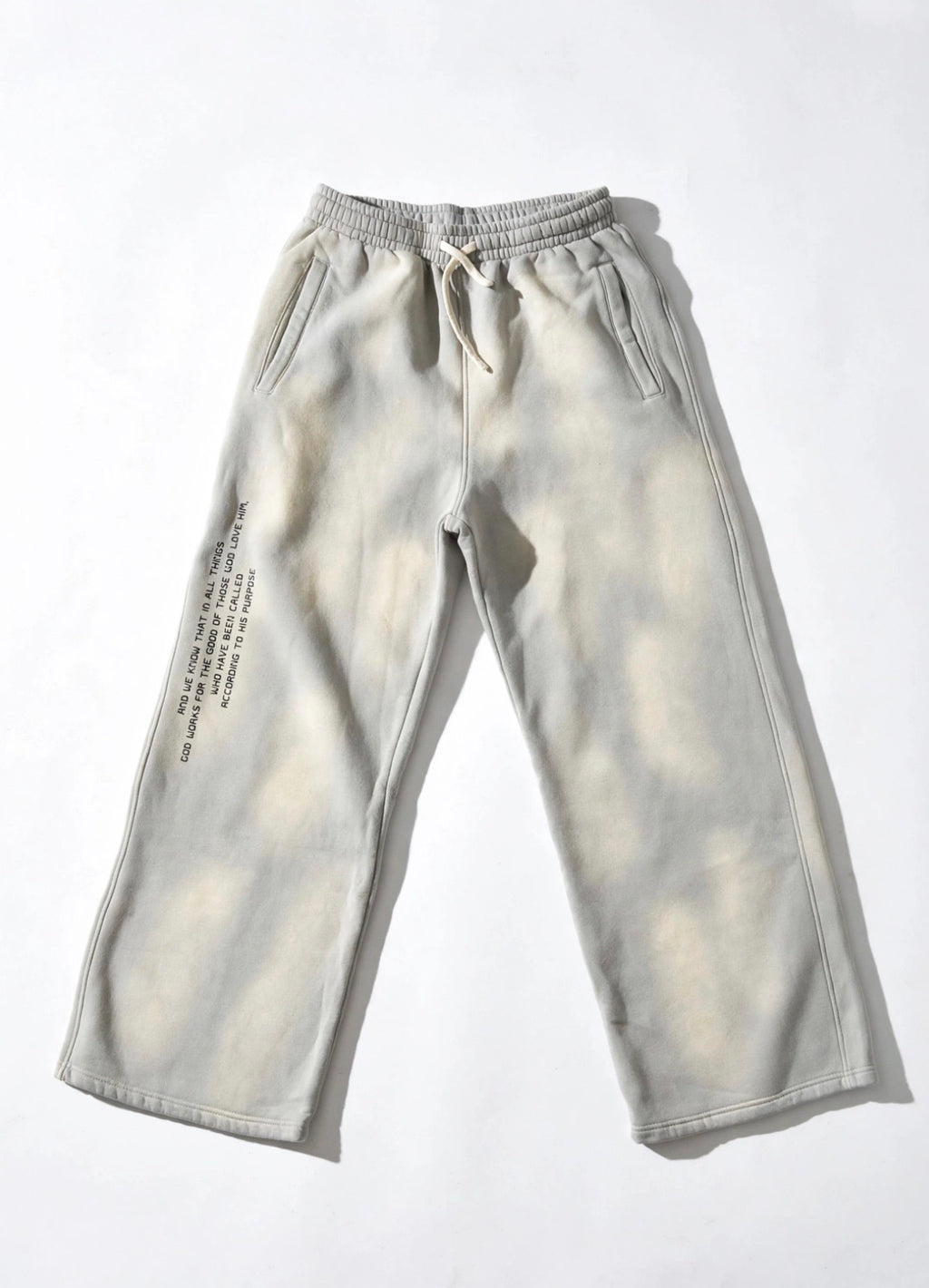 Romans 8:28 Unisex Wide Leg Fleece Sweatpants