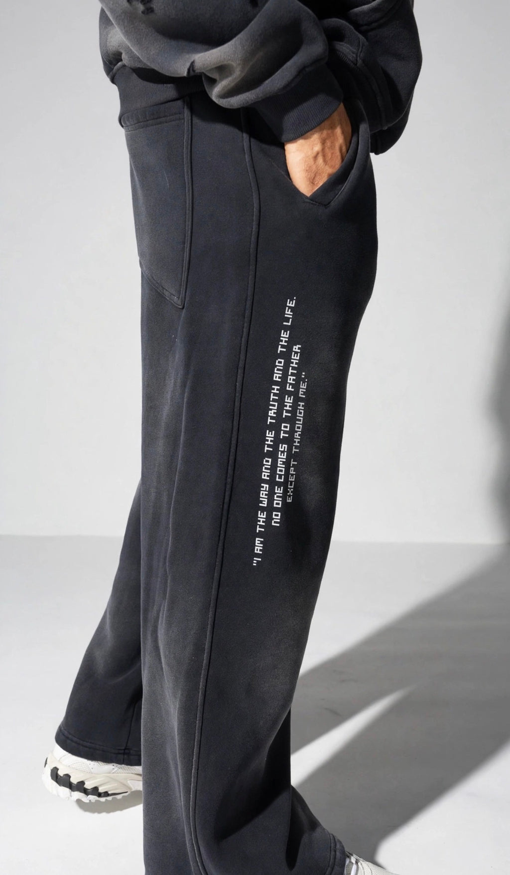 John 14:6 Unisex Wide Leg Fleece Sweatpants