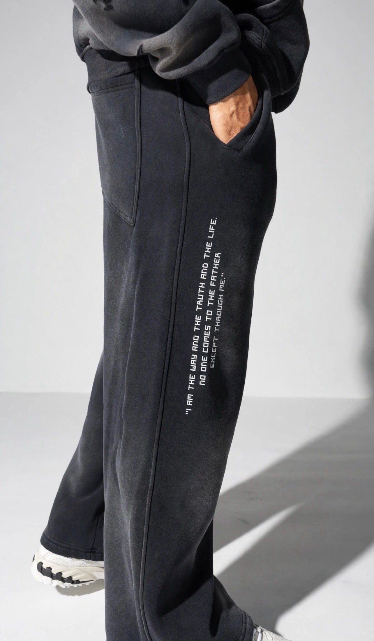 John 14:6 Unisex Wide Leg Fleece Sweatpants