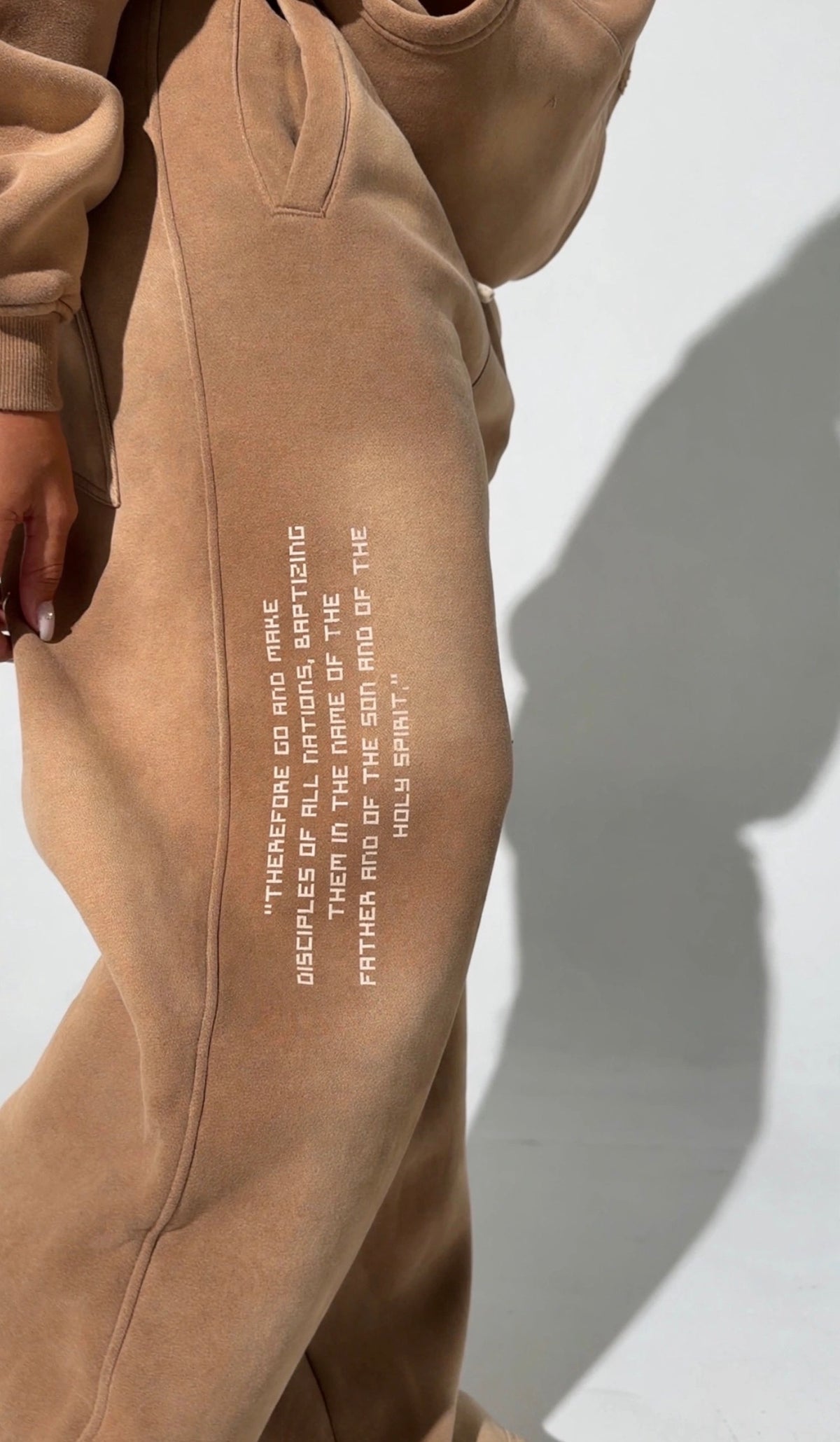 Matthew 28:19 Unisex Wide Leg Fleece Sweatpants