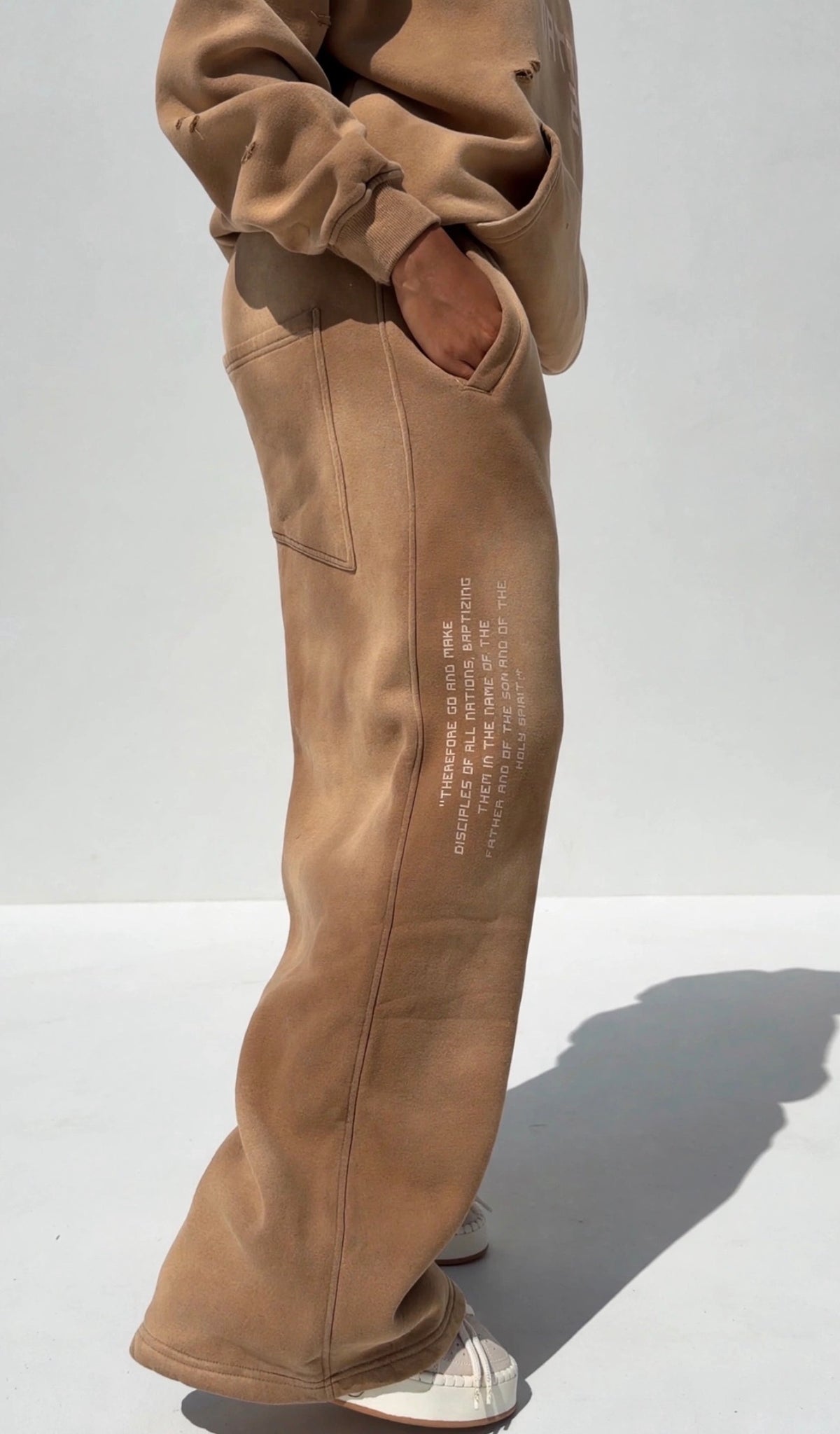 Matthew 28:19 Unisex Wide Leg Fleece Sweatpants