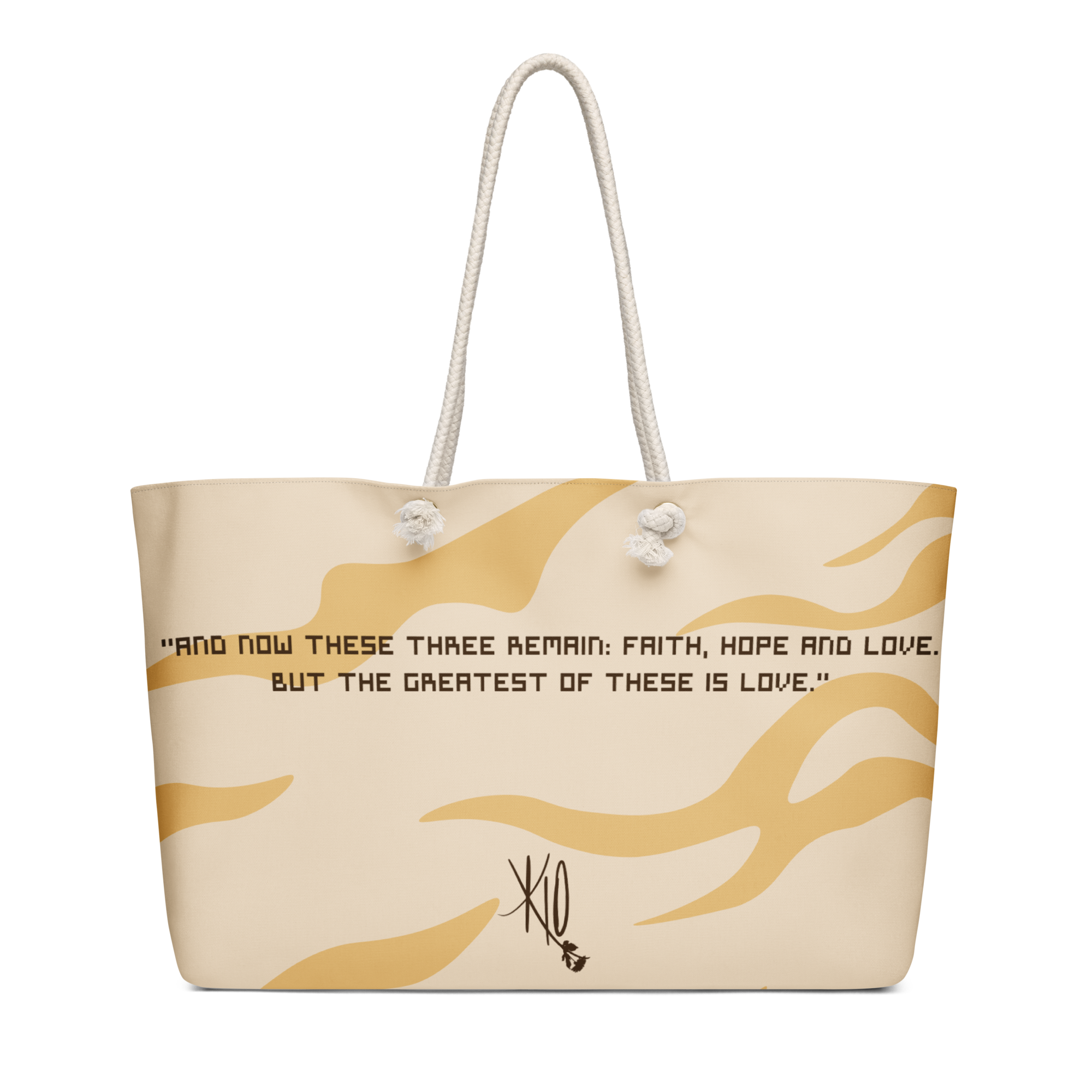 1 Corinthians 13:13 Oversized Weekend Bag