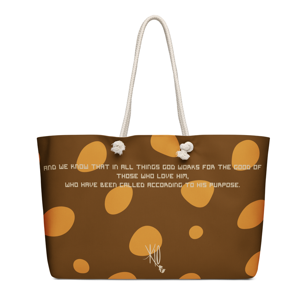 Romans 8:28 Oversized Weekend Bag