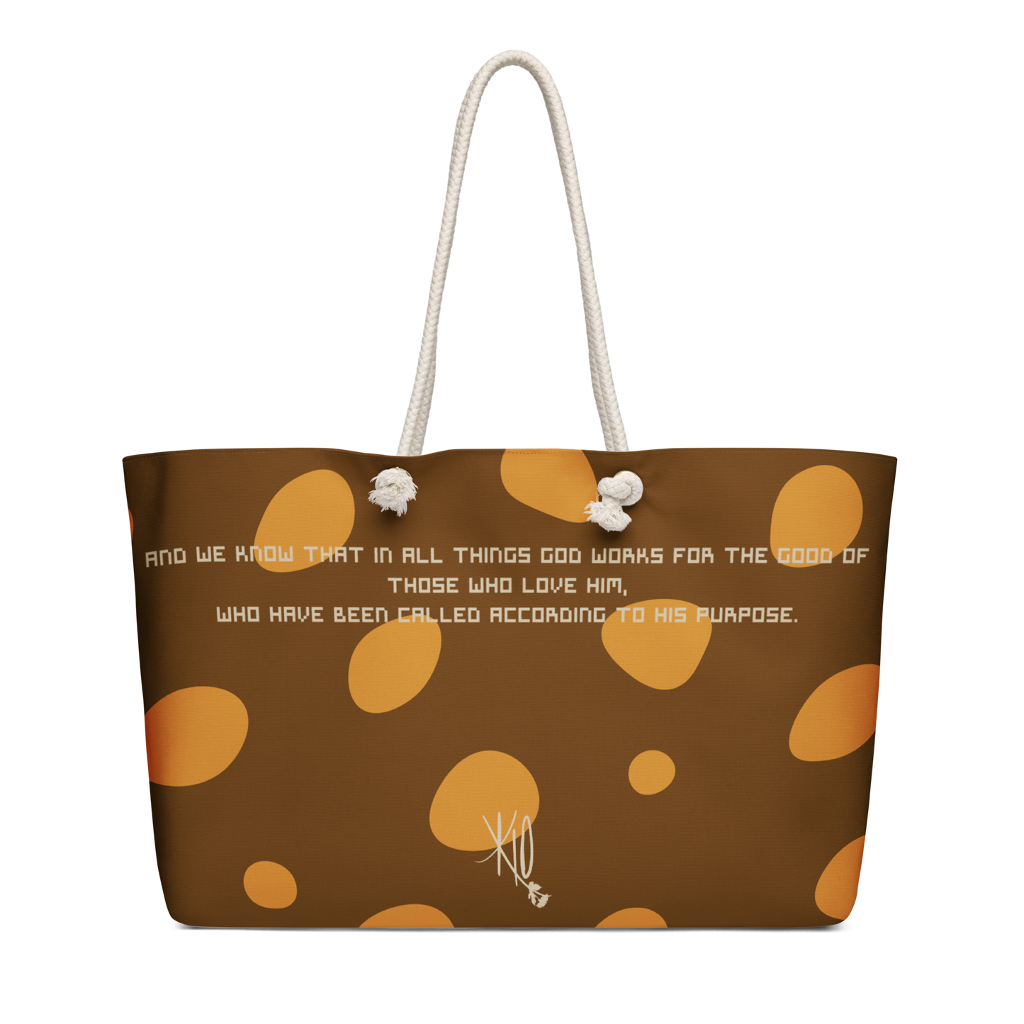 Romans 8:28 Oversized Weekend Bag