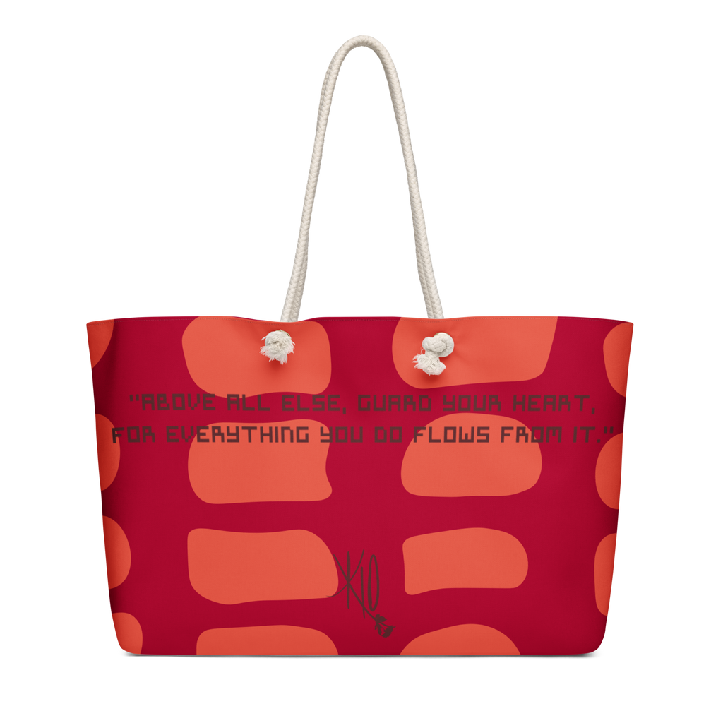 Proverbs 4:23 Oversized Weekend Bag