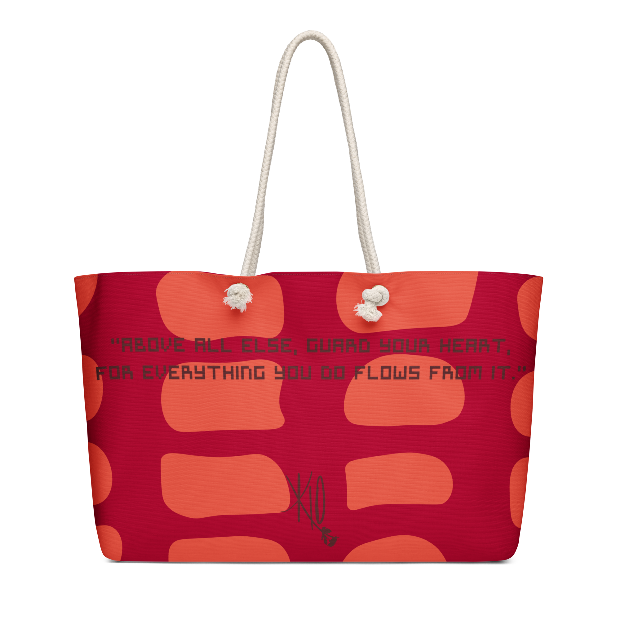 Proverbs 4:23 Oversized Weekend Bag