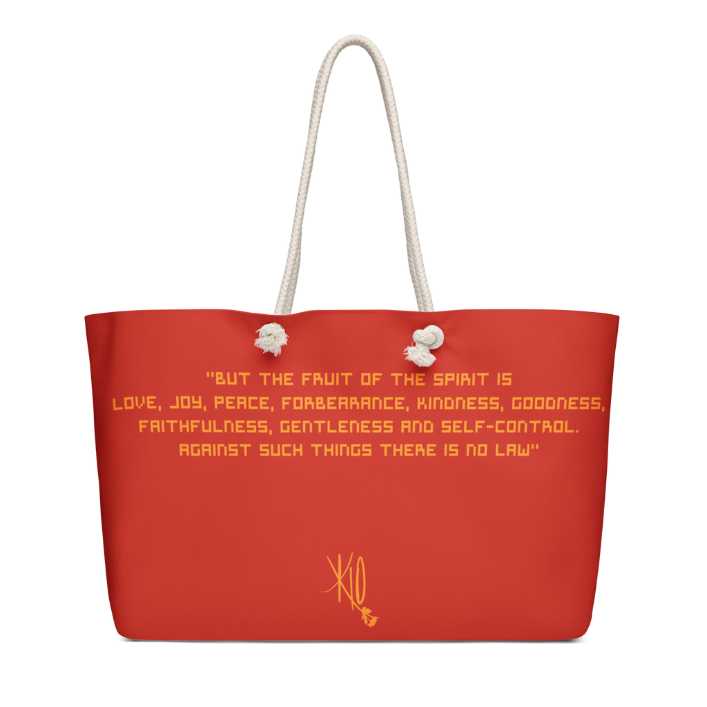 Galatians 5:22-23 Oversized Weekend Bag