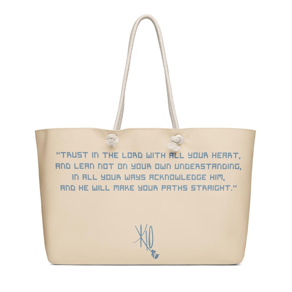 Proverbs 3:5-6 Oversized Weekend Bag