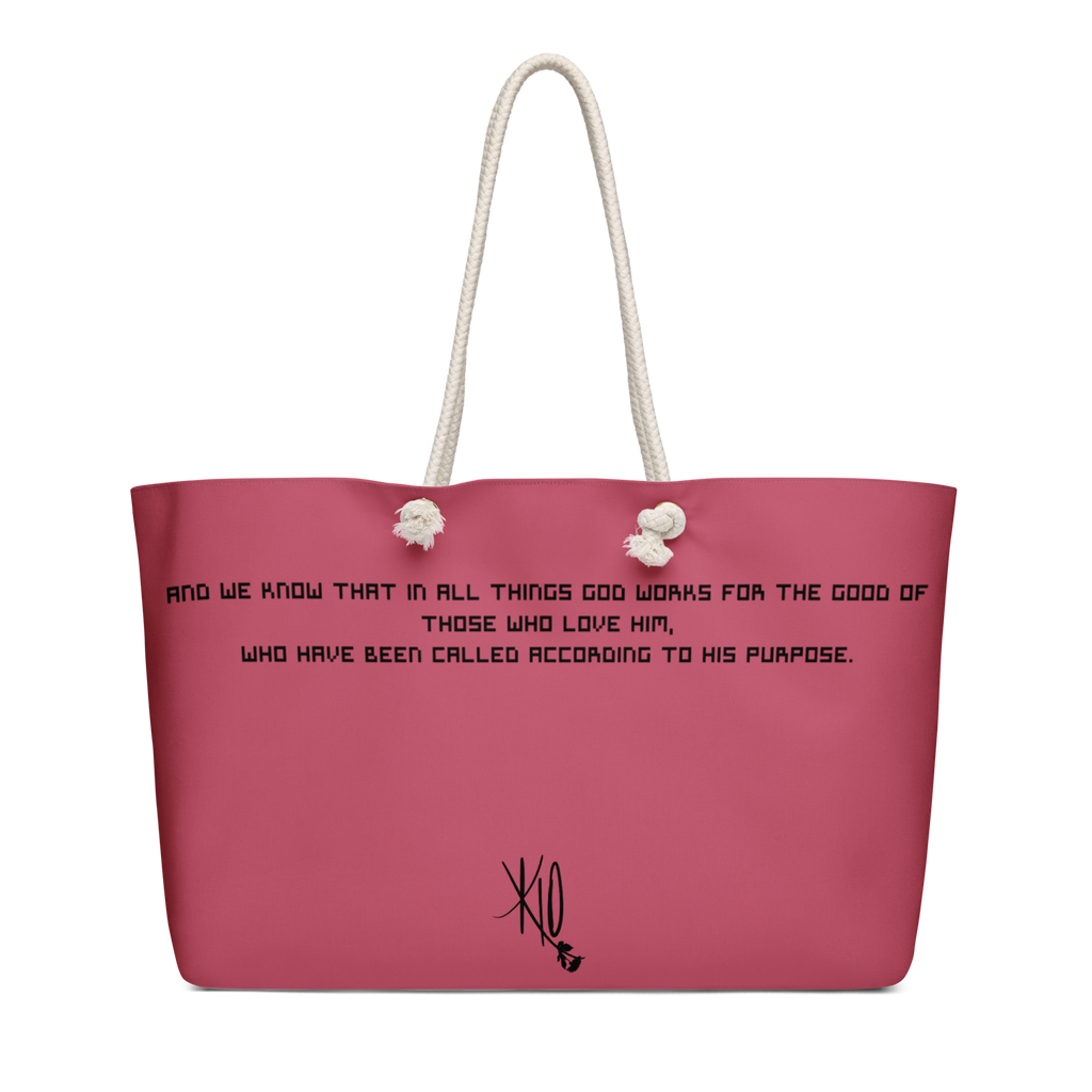 Romans 8:28 Oversized Weekend Bag