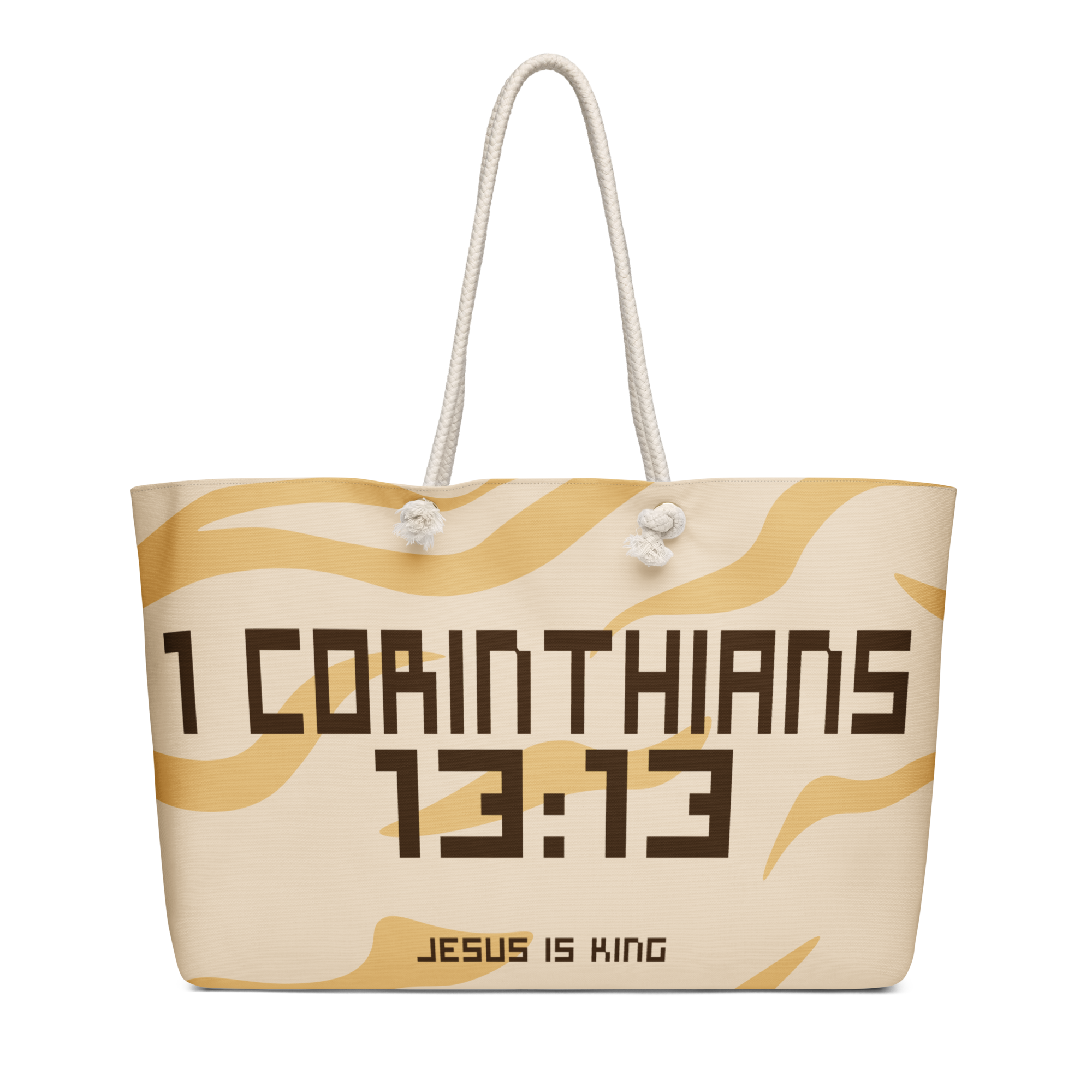 1 Corinthians 13:13 Oversized Weekend Bag