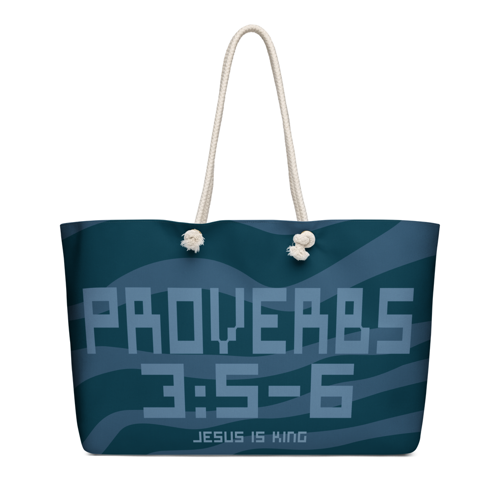 Proverbs 3:5-6 Oversized Weekend Bag