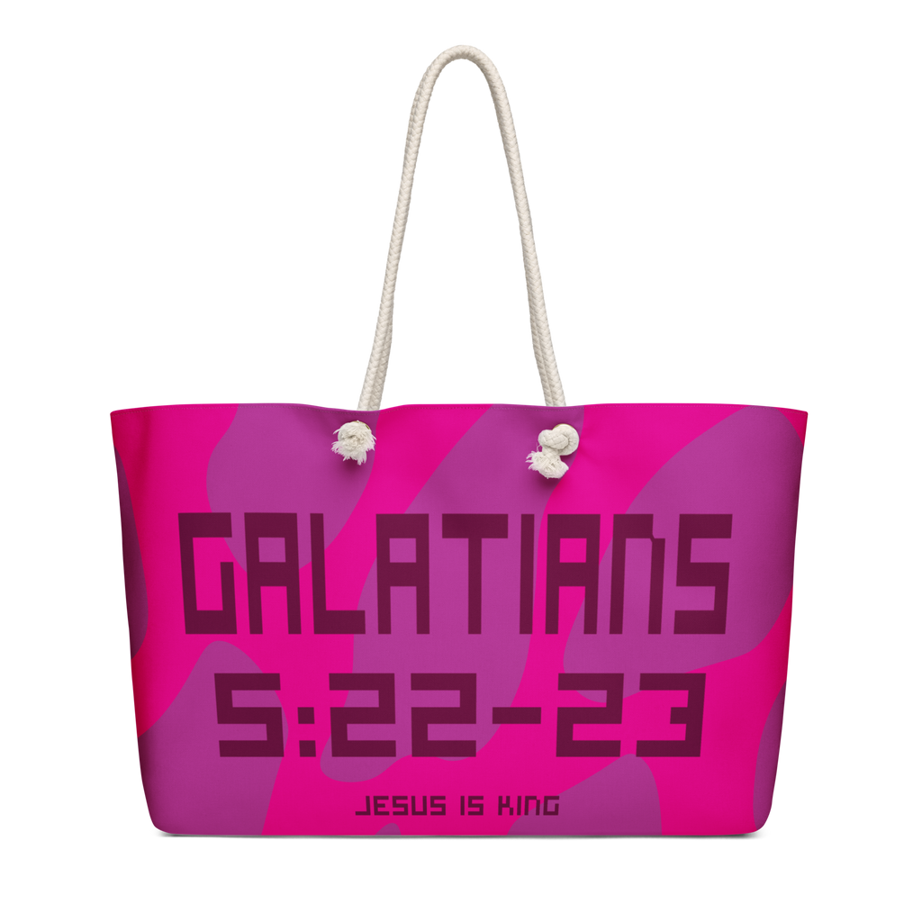 Galatians 5:22-23 Oversized Weekend Bag
