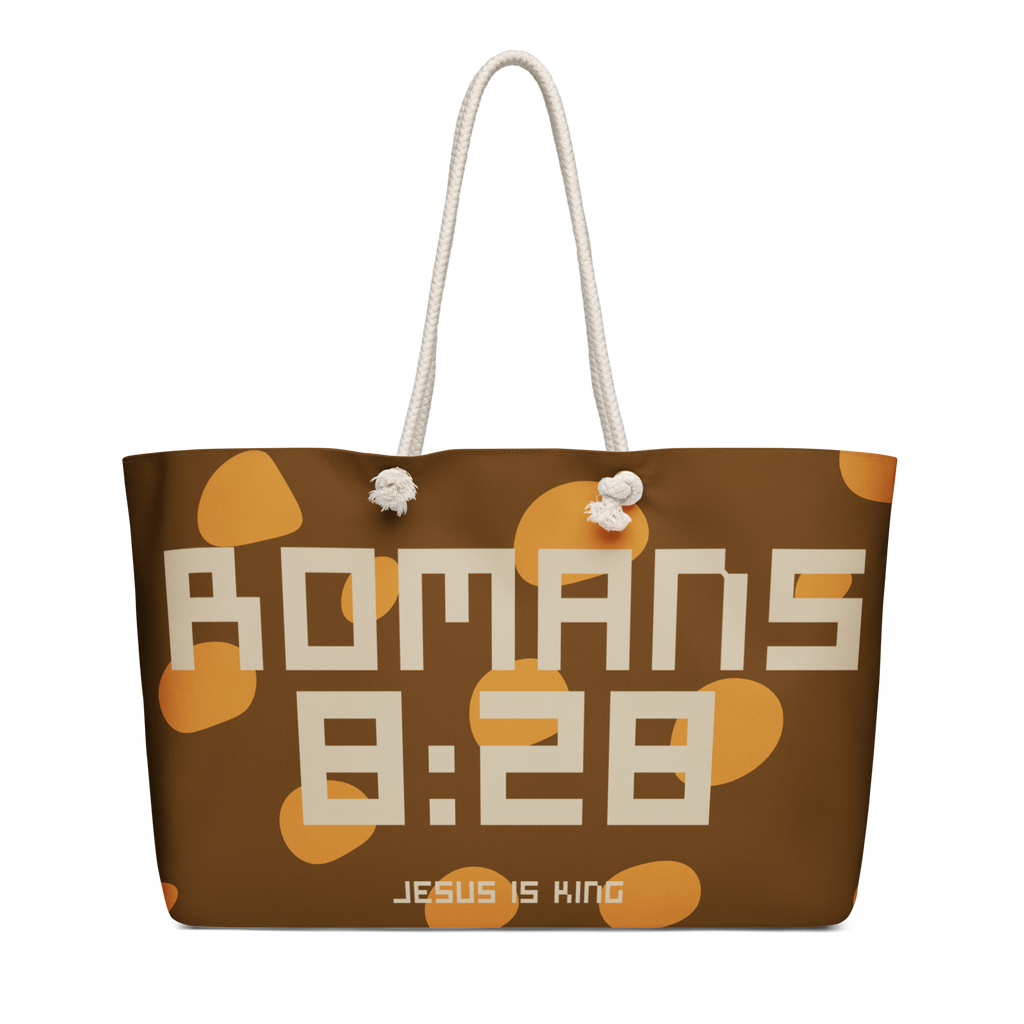 Romans 8:28 Oversized Weekend Bag