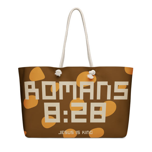 Romans 8:28 Oversized Weekend Bag