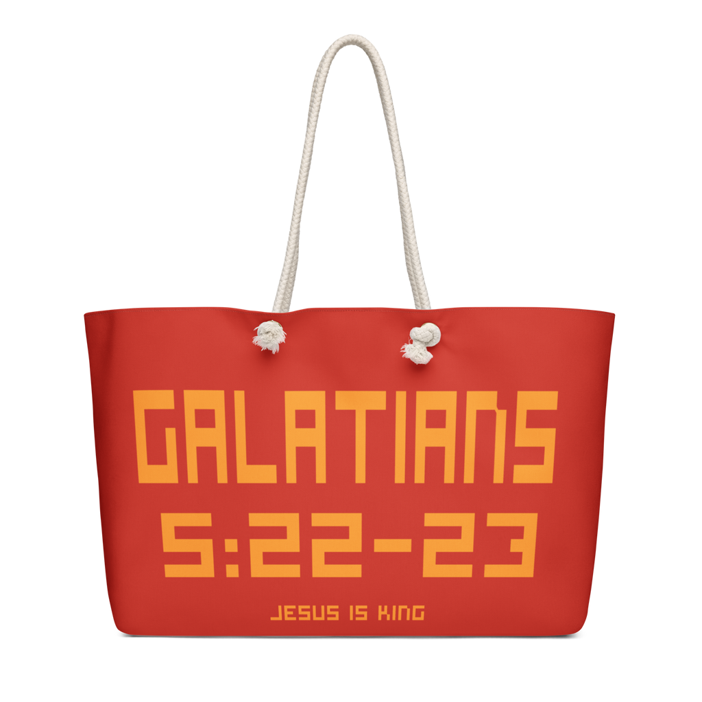 Galatians 5:22-23 Oversized Weekend Bag