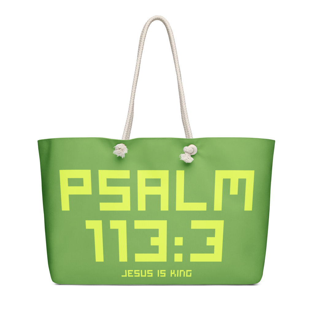 Psalm 113:3 Oversized Weekend Bag