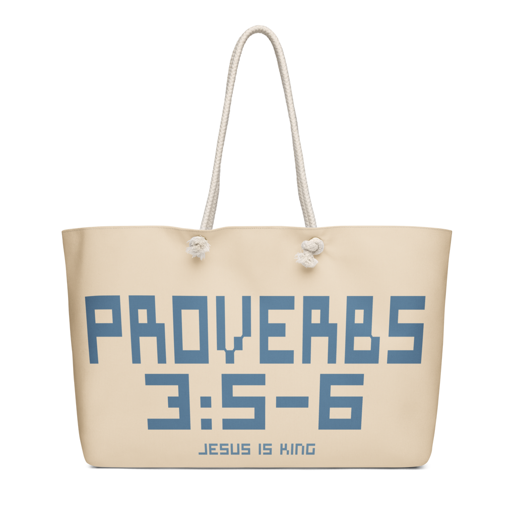 Proverbs 3:5-6 Oversized Weekend Bag