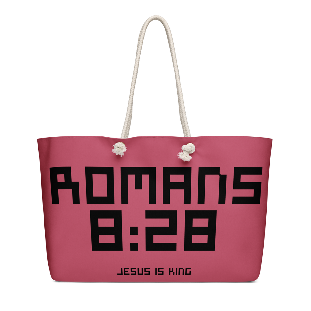 Romans 8:28 Oversized Weekend Bag