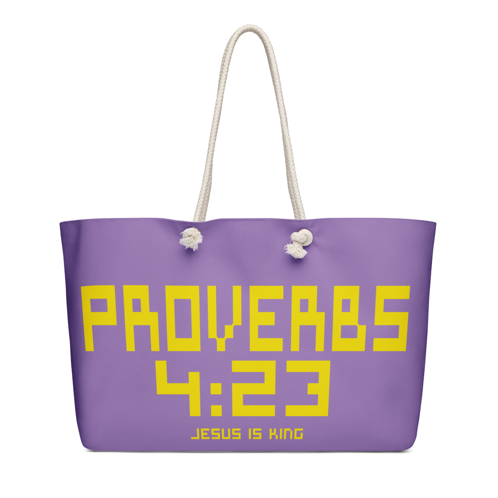 Proverbs 4:23 Oversized Weekend Bag