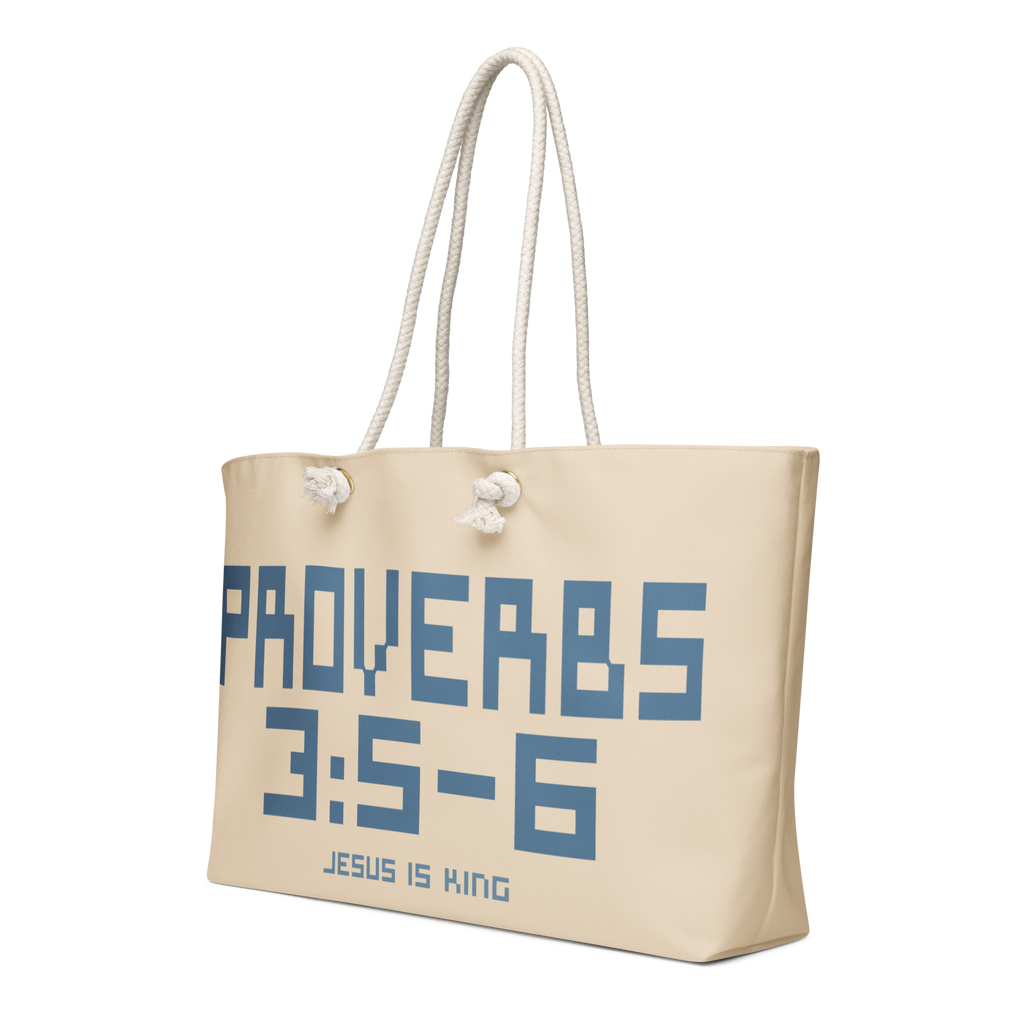 Proverbs 3:5-6 Oversized Weekend Bag