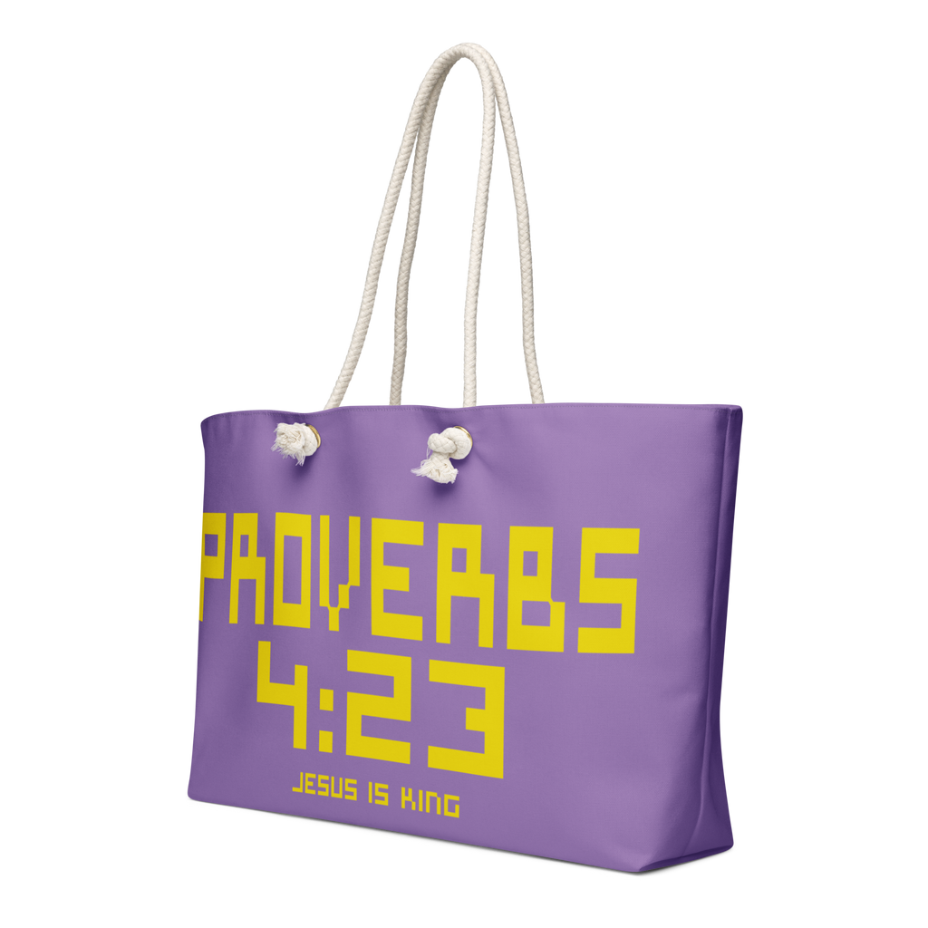 Proverbs 4:23 Oversized Weekend Bag