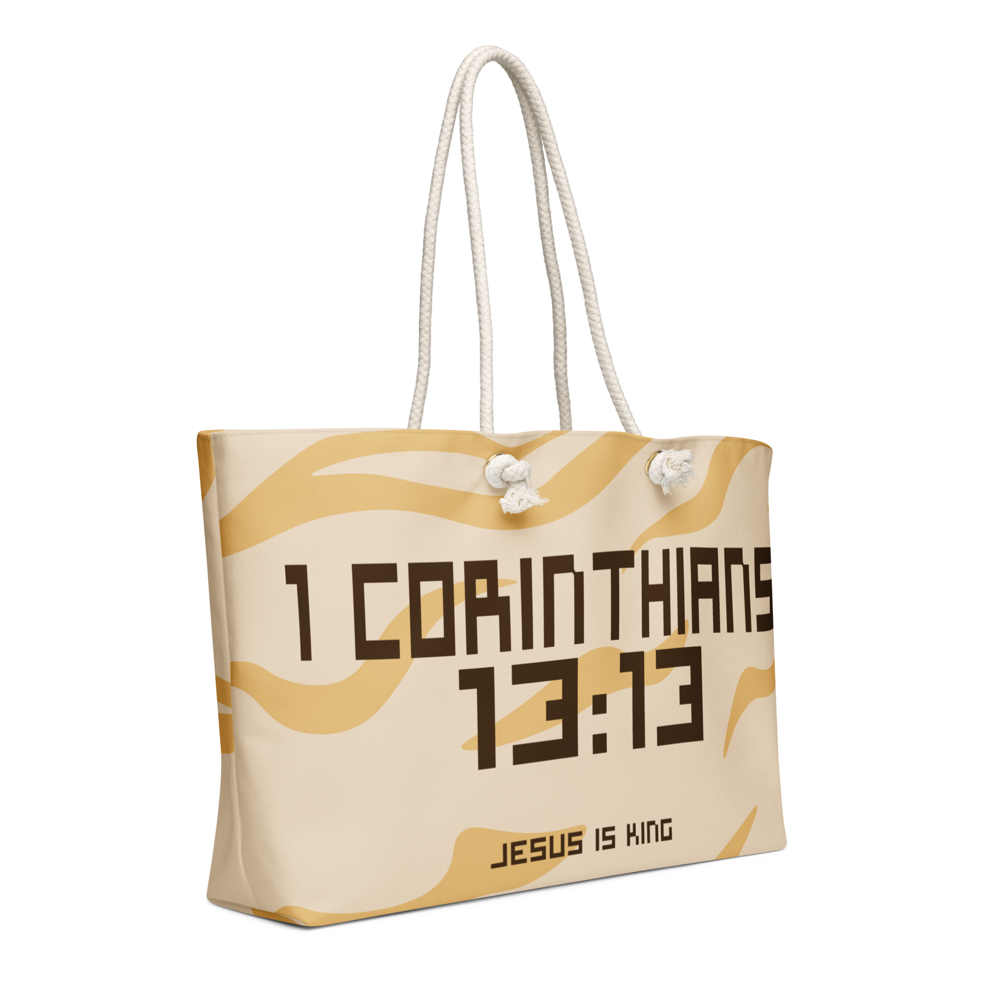 1 Corinthians 13:13 Oversized Weekend Bag