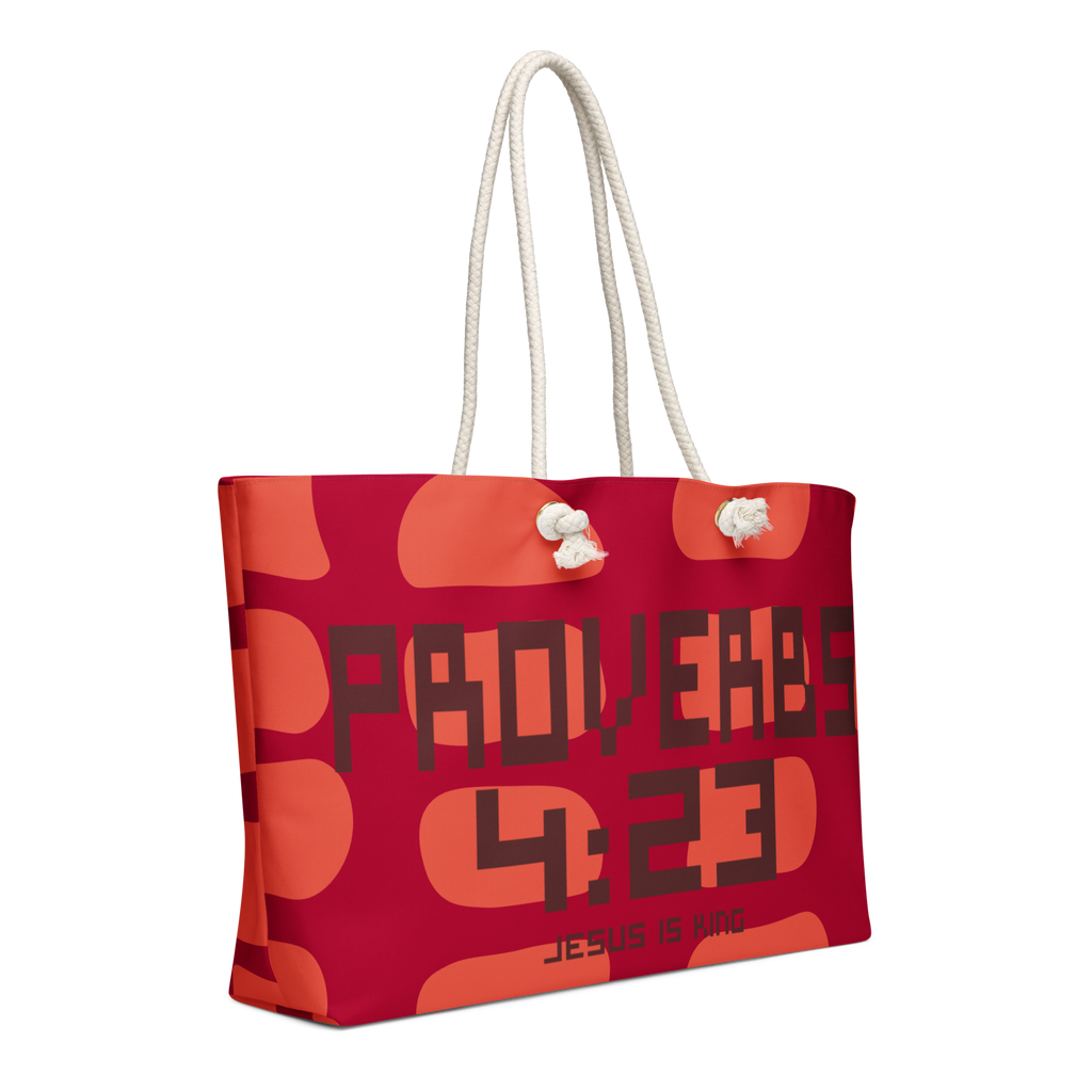 Proverbs 4:23 Oversized Weekend Bag